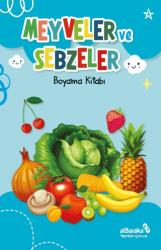 Meyveler ve Sebzeler - Boyama Kitabı - Albaraka Yayınları - Çocuk