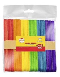 Mileo 1831 Ahşap Çubuk - Kare 114 x 10 x 2 mm - Renkli - MAS Kırtasiye