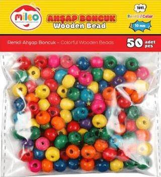 Mileo 1841 Ahşap Boncuk 10mm 50li Karışık - 1