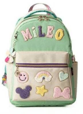 Mileo 2839 Puffy Okul Çantası Yeşil - 1