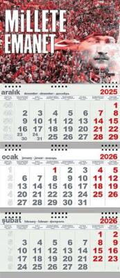 Millete Emanet 2026 Gemici Duvar Takvimi - 1