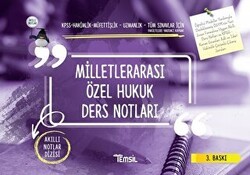 Milletlerarası Özel Hukuku Ders Notları - Temsil Kitap