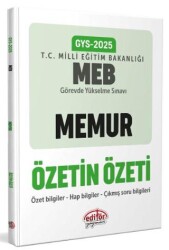 Milli Eğitim Bakanlığı Memur GYS Özetin Özeti - Editör Yayınevi