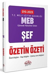 Milli Eğitim Bakanlığı Şef GYS Özetin Özeti - Editör Yayınevi