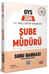 Milli Eğitim Bakanlığı Şube Müdürlüğü GYS Soru Bankası Tamamı Karekod Çözümlü - Data Yayınları