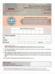 Milli Savunma Üniversitesi Askeri Öğrenci Belirleme Sınavı Denemesi - Çap Yayınları