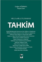Milli ve Milletlerarası Tahkim - Adalet Yayınevi