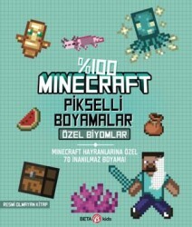 %100 Minecraft Pikselli Boyamalar - Özel Biyomlar - Beta Kids
