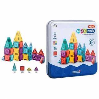 Mini Magnetic Puzzle Tin Box 3,75 Cm 34 Pcs -Ch1474 - 1