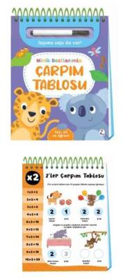 Minik Dostlarımla Çarpım Tablosu – Yaz, Sil ve Öğren - 1