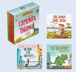 Minikler İçin Esmâü`l Hüsnâ Seti 3 Çift Taraflı Kitap - Puset Kitap