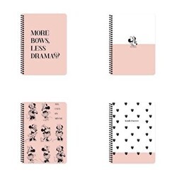 Minnie Mouse Defter Çizgili Spiralli Karton Kapak 80 Yaprak - 1