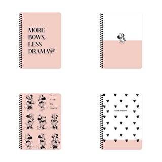 Minnie Mouse Defter Çizgili Spiralli Karton Kapak 80 Yaprak - 1