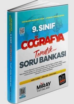 Miray Yayınları 9. Sınıf Coğrafya Tematik Konu Özetli Soru Bankası - 1