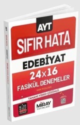 Miray Yayınları AYT Sıfır Hata Edebiyat 24x16 Fasikül Deneme - Miray Yayınları