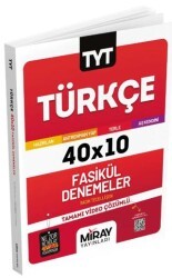 Miray Yayınları TYT Türkçe 40x10 Fasikül Denemeler - Miray Yayınları