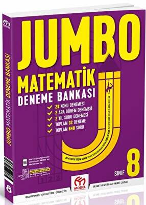 Model Eğitim Yayıncılık 8 Matematik Jumbo Deneme Bankası - 1