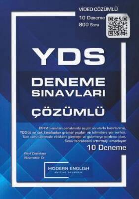 Modern English YDS Deneme Sınavları Video Çözümlü - 1