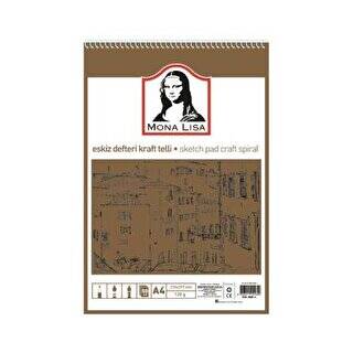 Monalisa Eskiz Defteri Telli Kraft A4 100 GR 50 YP - 1
