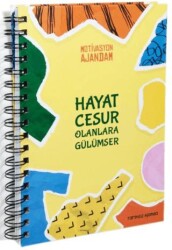 Motivasyon Ajandam, Hayat Cesur Olanlara Gülümser 300’den Fazla Emoji Çıkartmalı Kod:01 - Geleceğin Yıldızları Yayınları