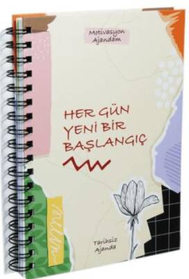 Motivasyon Ajandam, Her Gün Yeni Bir Başlangıç 300’den Fazla Emoji Çıkartmalı Kod:05 - 1