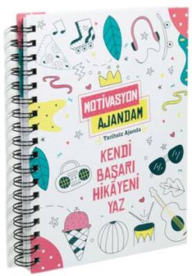 Motivasyon Ajandam, Kendi Başarı Hikayeni Yaz 300’den Fazla Emoji Çıkartmalı Kod:03 - 1