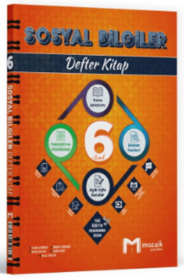 Mozaik Yayınları 6. Sınıf Sosyal Bilgiler Defter Kitap - 1