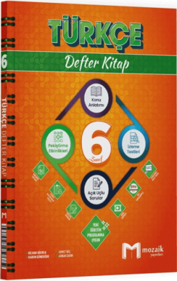 Mozaik Yayınları 6. Sınıf Türkçe Defter Kitap - 1