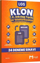 Mozaik Yayınları 8. Sınıf LGS T.C. İnkılap Tarihi ve Atatürkçülük Klon 24 Deneme - Mozaik Yayınları