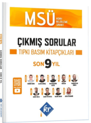 MSÜ Çıkmış Sorular Son 9 Yıl Tıpkı Basım Kitapçıkları - KR Akademi Yayınları