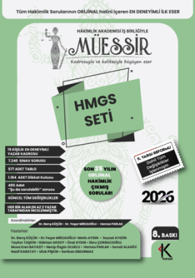 Müessir Adli Hakimlik + HMGS Çıkmış Soru Bankası Set - 1