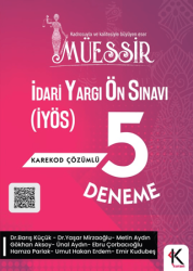 Müessir İdari Yargı Ön Sınavı İYÖS 5 Deneme Karekod Çözümlü - Kuram Kitap