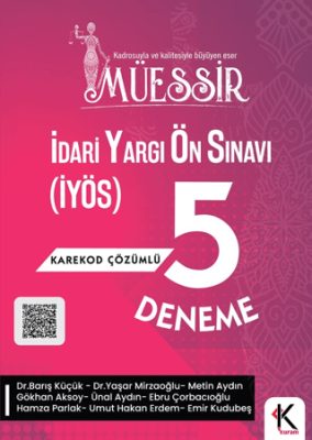 Müessir İdari Yargı Ön Sınavı İYÖS 5 Deneme Karekod Çözümlü - 1