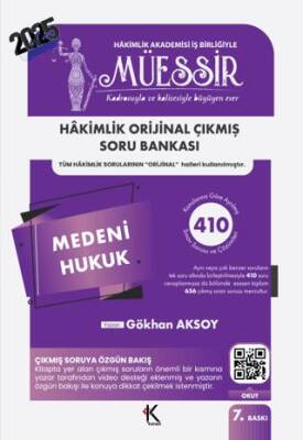 Müessir Medeni Hukuk Soru Bankası - 1