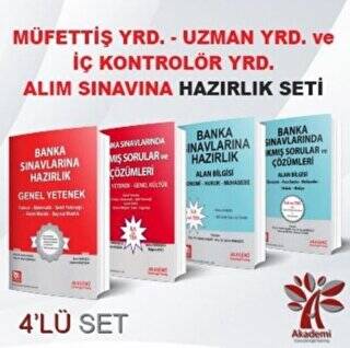 Akademi Consulting Training Müfettiş Yrd. - Uzman Yrd. ve İç Kontrolör Yrd. Alım Sınavına Hazırlık Seti 4 Kitap Takım - 1