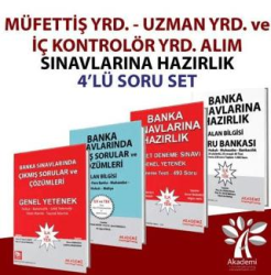 Akademi Consulting Training Müfettiş Yrd. - Uzman Yrd. ve İç Kontrolör Yrd. Alım Sınavına Hazırlık Soru Seti 4 Kitap Takım - Akademi Consulting Training