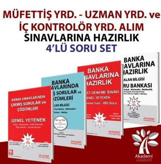Akademi Consulting Training Müfettiş Yrd. - Uzman Yrd. ve İç Kontrolör Yrd. Alım Sınavına Hazırlık Soru Seti 4 Kitap Takım - 1
