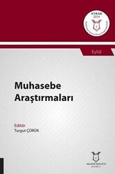 Muhasebe Araştırmaları AYBAK 2019 Eylül - Akademisyen Kitabevi