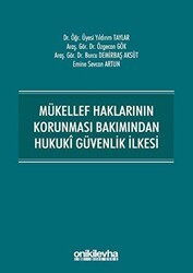 Mükellef Haklarının Korunması Bakımından Hukuki Güvenlik İlkesi - On İki Levha Yayınları