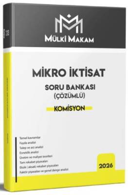 Mülki Makam Mikro İktisat Soru Bankası Çözümlü - 1