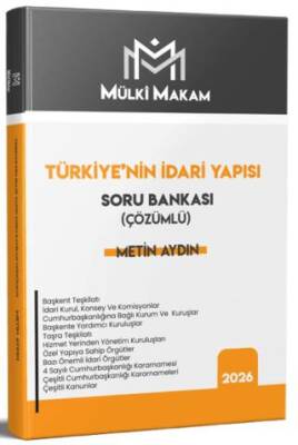 Mülki Makam Türkiye`nin İdari Yapısı Soru Bankası Çözümlü - 1