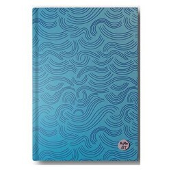 My Mia Art 17x24 Mavi Dalga Sert Kapak Butik Defter - Başka Defter