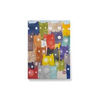 Mymia Art Karışık Kediler Butik Defter - 1