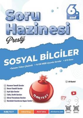 Nartest Yayınevi 6. Sınıf Prestij Sosyal Bilgiler Soru Hazinesi - 1