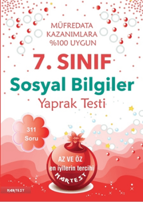 Nartest Yayınevi 7. Sınıf Sosyal Bilgiler Yaprak Test - 1