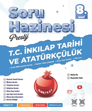 Nartest Yayınevi 8. Sınıf Prestij T.C. İnkılap Tarihi ve Atatürkçülük Soru Hazinesi - 1
