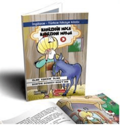 Nasrettin Hoca 3 - İngilizce - Türkçe Renkli - Resimli 7+Yaş İlköğretim Düzeyi - Bordo Ressam