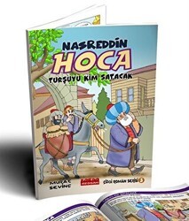 Nasrettin Hoca Turşuyu Kim Satacak Çizgi Roman Renkli - Bordo Ressam