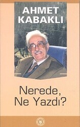 Nerede, Ne Yazdı? - Tedev Yayınları