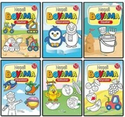 Neşeli Boyama 6 Kitap Set 4-5 Yaş - Pinokyo Yayınları